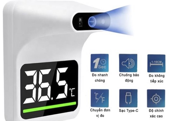 Nhiệt kế hồng ngoại treo tường Alphamed UFR101